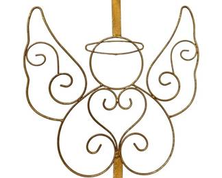 1274 - Metal Angel over the door Wreath holder (Description): 22 x 15