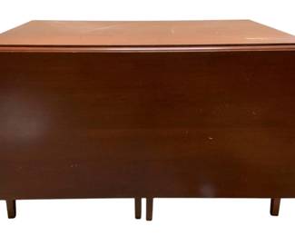 626 - Mahogany Drop-Leaf Table (Description): 30 x 47 x 72
