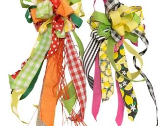 1436 - 2 Handcrafted Bows - 31 x 12
