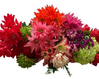 842 - Assorted Faux Stem Flowers - 25" Tall