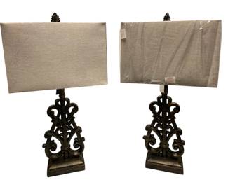 650 - Pair of Stylecraft Lamps - 34"