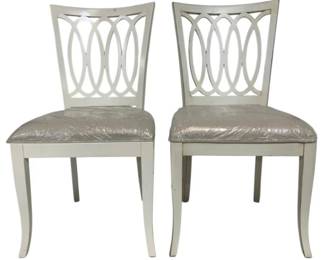 4068 - Pair Alden Home Side Chairs (Description): 38 x 20 x 19