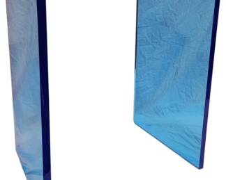 4192 - Blue Acrylic Table - 24 x 20 x 16