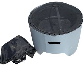 7055 - Outdoor Metal Wood Burning Firepit (Description): 22 x 24