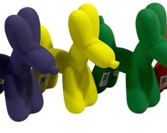 2596 - 5 Three Hands Balloon Dog Figures - 8 x 7.5 x 3