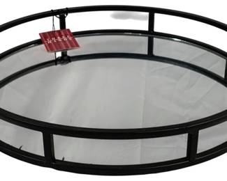 2560 - Three Hands Mirror Serving Tray - 15" Round