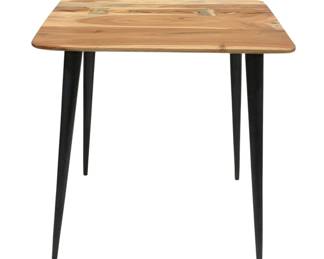 2564 - Three Hands Wood/Metal Table - 19 x 20 x 20