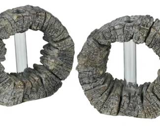 306 - Elk Home Eastwood Vase Set of 2, Concrete (Description): 4x6x4
