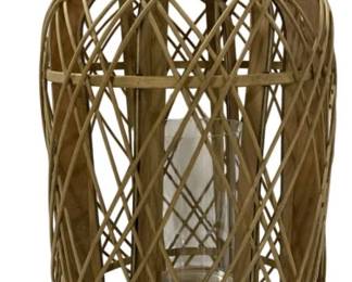 8555 - Three Hands Bamboo Lantern - 11.50 x 11.50 x 20