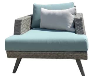 7062 - RST Brands Portofino Casual Wicker Club Chair (Description): 27.5 x 36 x 36 - w/ weather resistant sunbrella cushions