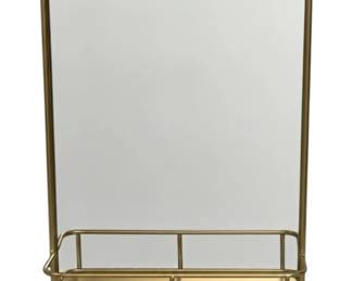 2750 - Three Hands Wall Mirror w/ Shelf & Hooks (Description): 31 x 17.75 x 5.5