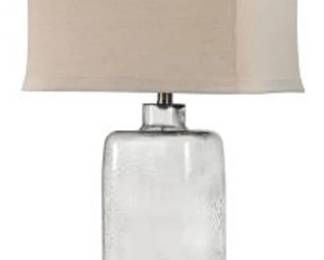 422 - Elk Home Hammered Glass Table Lamp 31" (Description): Electric/electronic/mechanical item - No guarantee all components, untested.