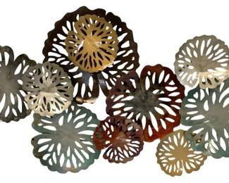 8511 - Three Hands Botanical Wall Decoration (Description): 36 x 3 x 21