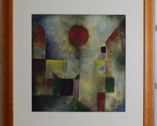 9074 - Red Balloon by Paul Klep (Description): 23 X 24