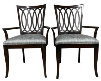 4039 - Pair Alden Home Arm Chairs (Description): 38 x 26 x 20