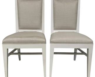 4075 - Pair Alden Home Portland Side Chairs (Description): 39 x 19 x 20