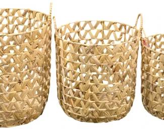 2576 - 3 Three Hands Decorative Baskets - 15.75 x 15.75