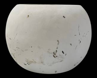 8530 - Three Hands White Round Planter - 10 x 10 x 7.50
