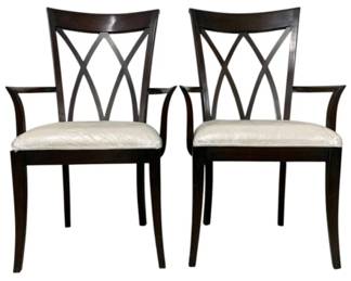4015 - Pair Alden Home Arm Chairs (Description): 40 x 25 x 20