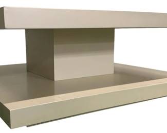 4242 - Caracole Cool and Classic Cocktail Table (Description): Retail $2760, 20 x 48 x 48, with scratches