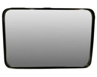 8528 - Three Hands Black Metal Wall Mirror (Description): 16 x 1 x 24