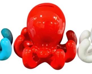 2561 - 3 Three Hands Octopus Banks - 5.5 x 5