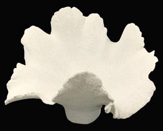 2502 - Three Hands Art Plaster Vase Sculpture (Description): 16 x 12 x 10.5