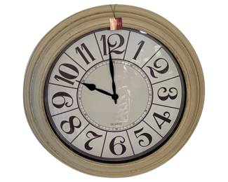 2746 - Three Hands Wall Clock Decor 32" (Description): Electric/electronic/mechanical item - No guarantee all components, untested.