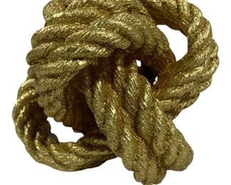 8564 - Three Hands Rope Knot Tabletop Decor (Description): 6.25 x 6 x 5.25