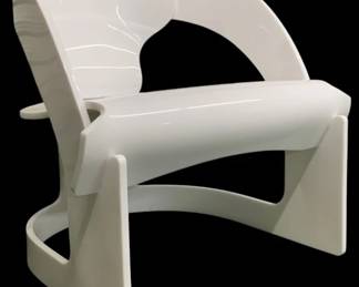 4283 - Wildwood Beverly Grove Acrylic Chair White (Description): 30 x 28 x 25