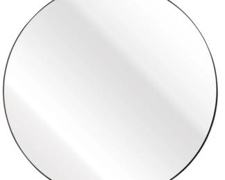 361 - Elk Home Beni Mirror Small Black Metal 24x24