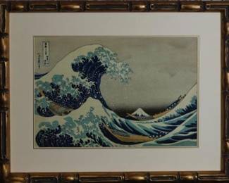 9076 - Wave off of Kanagwa (Description): 22 X 17