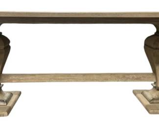 4146 - Alden Home Trestle Base Dining Table (Description): 30 x 87 x 40