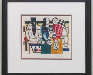9092 - Les Femmes Au Bouquet by F. Ledger (Description): 17.25 x 16.25