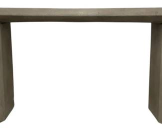 4123 - Elk Home Palmer Outdoor Concrete Table (Description): Lightweight concrete, 34 x 55 x 16