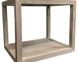 4273 - Sarreid Camden Grey Thorne Side Table (Description): 25 x 28 x 22