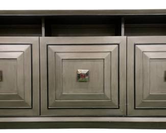 4259 - Lexington Ariana Basel Media Console (Description): Retail $3329, 30 x 68 x 19, damage on corner