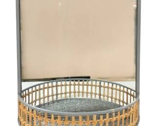 8520 - Three Hands Metal Mirror Wall Decor (Description): 17 x 6.75 x 19.75