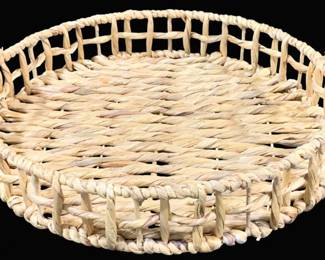 2599 - Three Hands Basket Serving Tray - 19.25 x 5.75