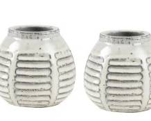 336 - Elk Studio Muriel Vase Set of 2 5x6x6