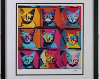 9067 - 9 Lives Limited Edition Signed by Charis (Description): 21.5 X 22.5