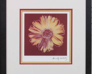 9025 - Daisy Print by Andy Warhol (Description): 18 X 18.5