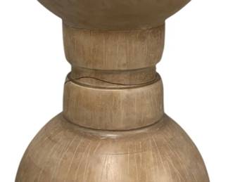 4096 - Elk Home Sculptural Wood Accent Table (Description): 21 x 17