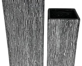 2784 - Three Hands Set of 2 Planters (Description): 37 x 15 x 14