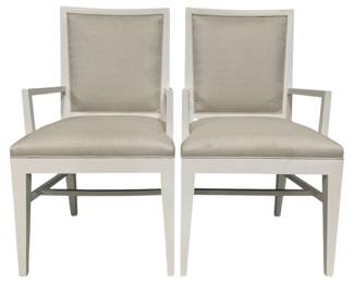 4074 - Pair Alden Home Portland Arm Chairs (Description): 38 x 21 x 20