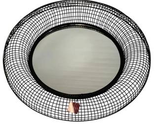 2717 - Three Hands Decorative Mirror - 32" Round