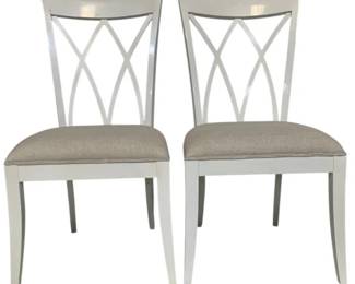 4073 - Pair Alden Home Side Chairs (Description): 40 x 19 x 18