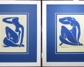 9008 - Blue Nude I/II Giclee by Henri Matisse (Description): 15 X 17