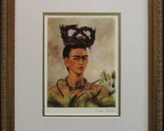 9084 - Pretzel Braid Self Portrait by Frida Kahlo (Description): 15 X 18
