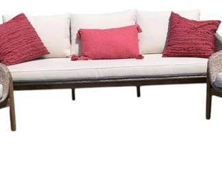 7052 - 3pc Outdoor Set w/ Cushions (Description): Chair - 32 x 36 x 32 Couch - 32 x 88 x 32